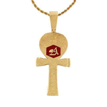 Yellow Ankh Pendant in 14k Yellow Gold